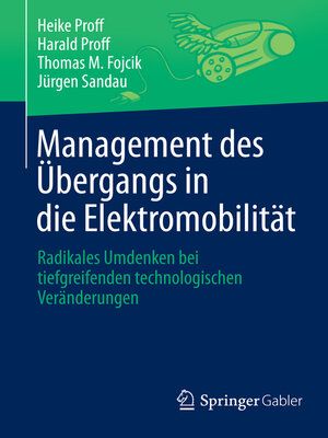 cover image of Management des Übergangs in die Elektromobilität